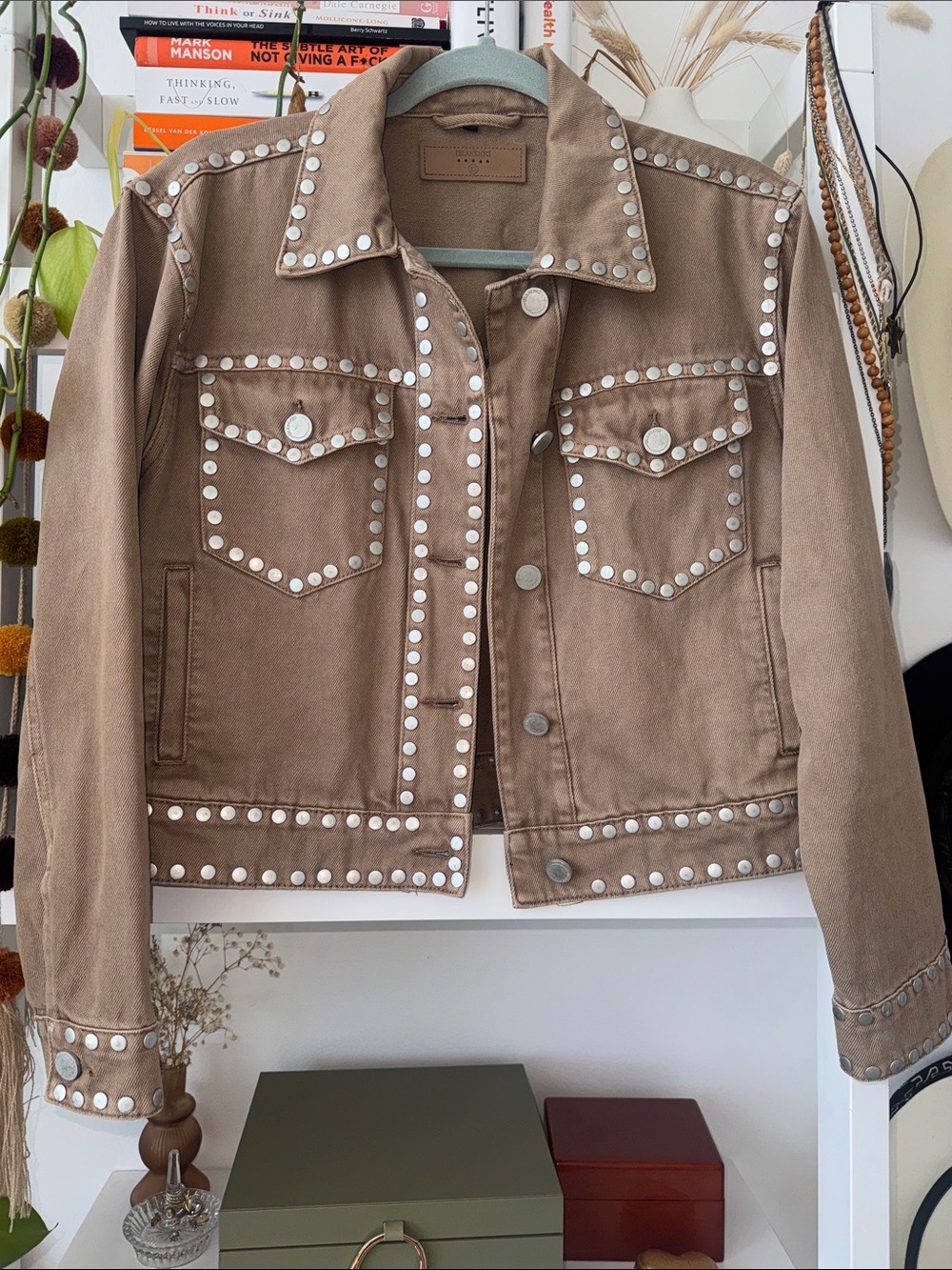 ⭐️ Studded Khaki Jacket ⭐️